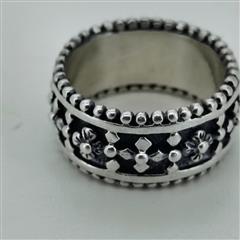 Unisex Silver Ring 925 Silver 7.8g Size:6
